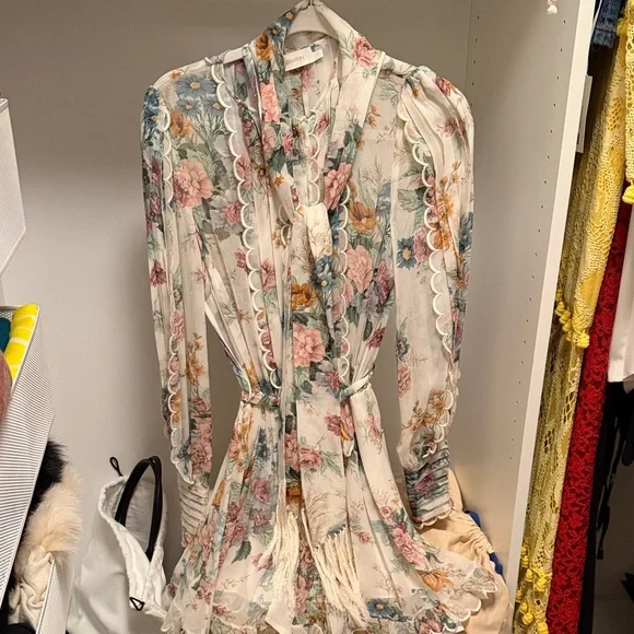 Zimmermann size 1 (not junior) Pastel Floral Dress - Picture 3 of 5